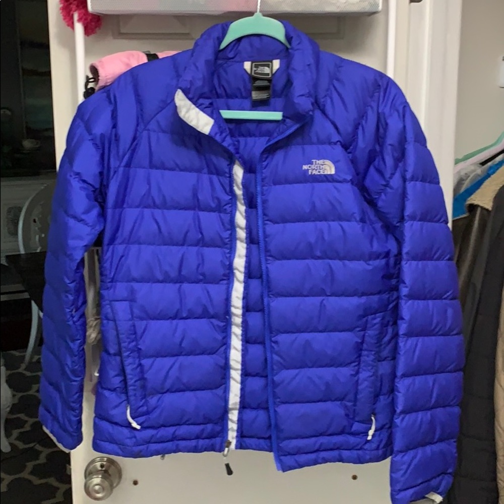 Women’s north face 550 down jacket, purple, Medium